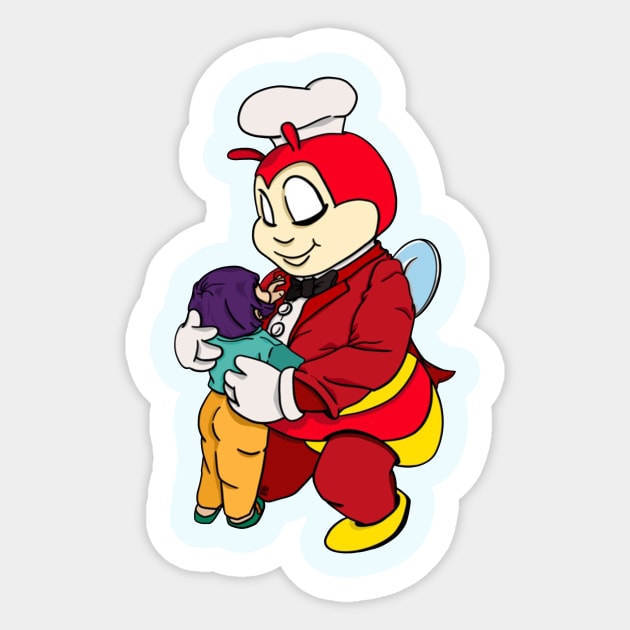 Cute Bee Restaurant Sticker by riniyuniar